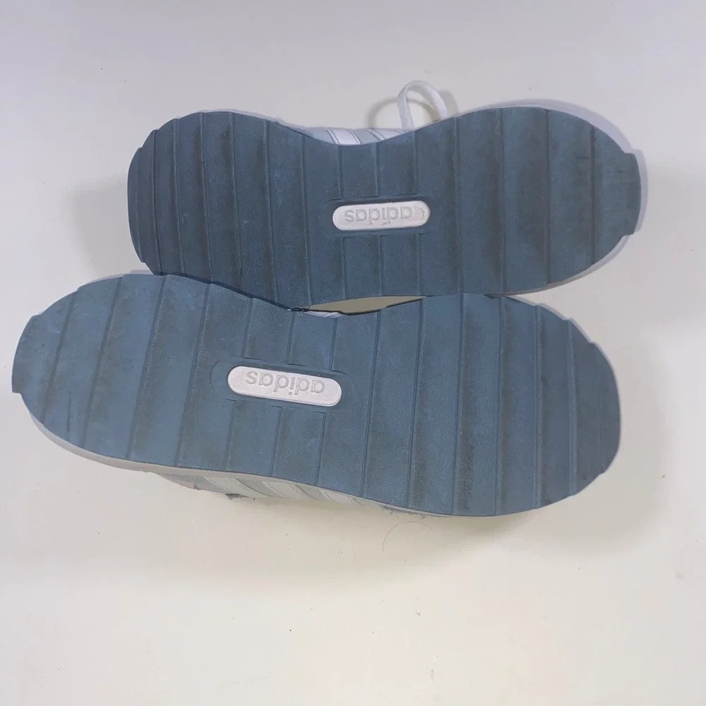 Adidas Retroset Light Blue Grey White Sneakers FW9381 Womens 7.5 Low Top Shoes